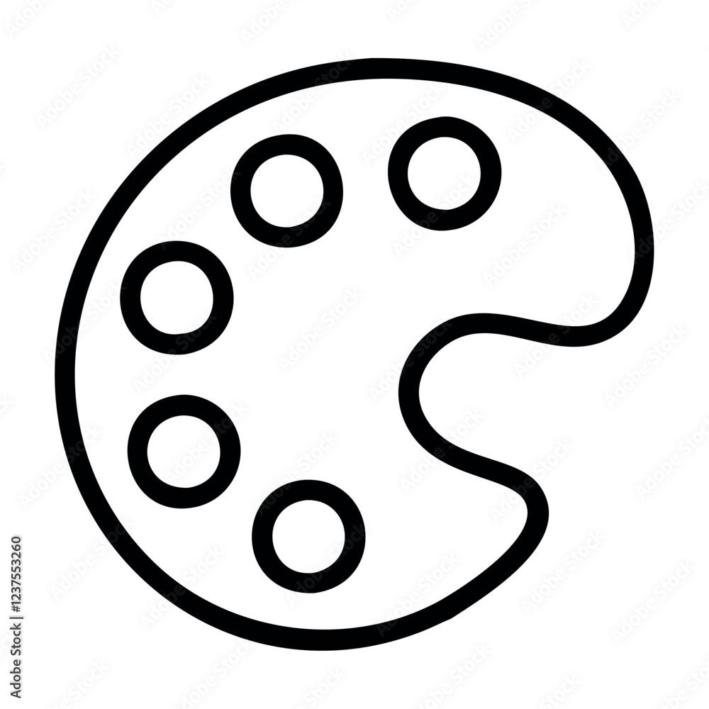 Art Palette Creativity Symbol Icon Art Palette Creativity Symbol Icon
