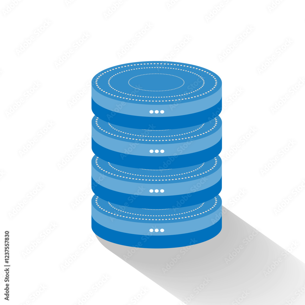 Vector illustration database server editable Vector illustration database server editable
