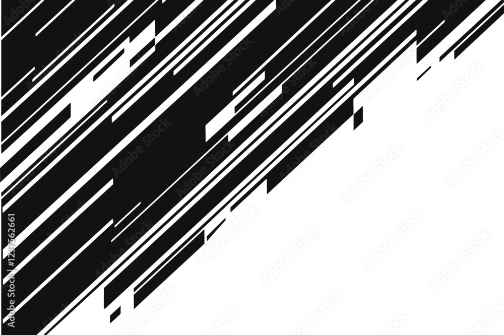 Diagonal bold lines corner border Diagonal bold lines corner border