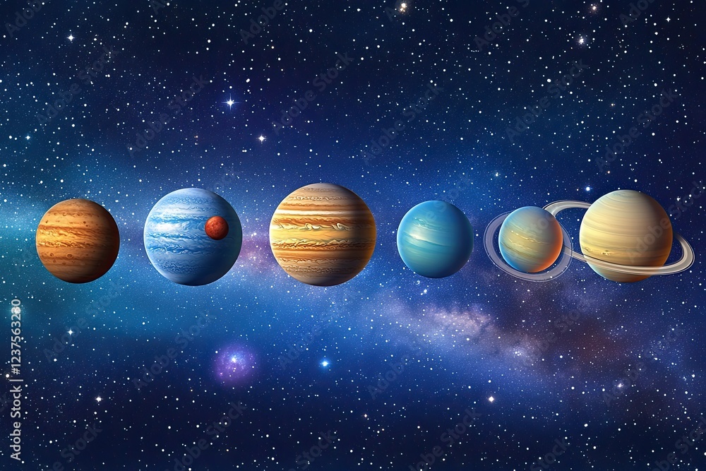Fototapeta premium planets in space