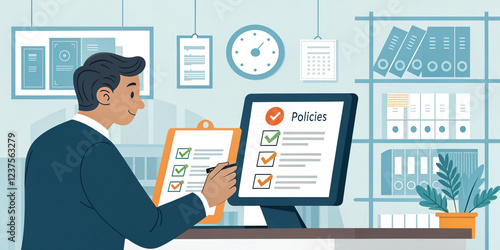 A Visual Representation of Policy Documentation and Compliance Strategies in Business