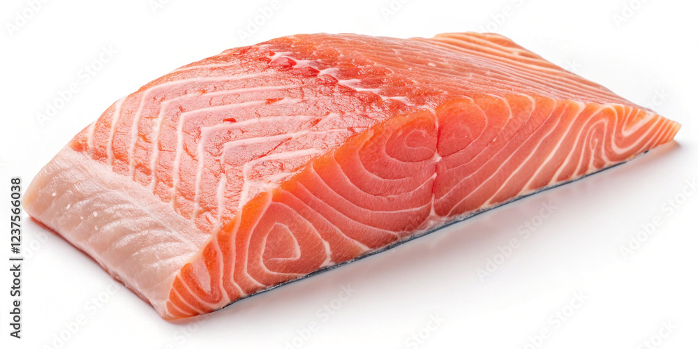 High-Quality Raw Salmon Fillet Isolated for Cooking and Culinary Presentation High-Quality Raw Salmon Fillet Isolated for Cooking and Culinary Presentation