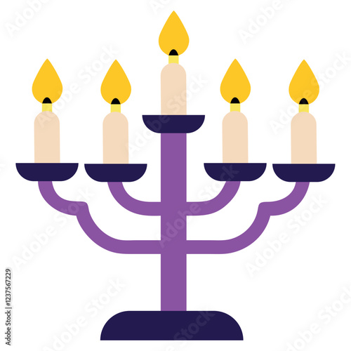 Mystic Candelabra Ritual Light Icon
