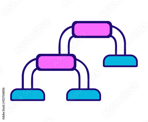 Parallel Bars Gym Equipment Icon