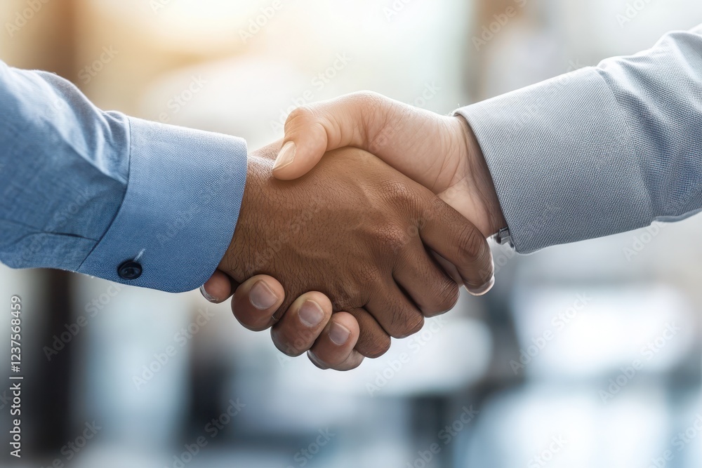 Professionals collaborating in an office setting exchanging handshakes for meetings appreciation and partnerships Professionals collaborating in an office setting exchanging handshakes for meetings appreciation and partnerships