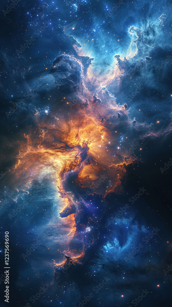 Fototapeta premium nebula in space