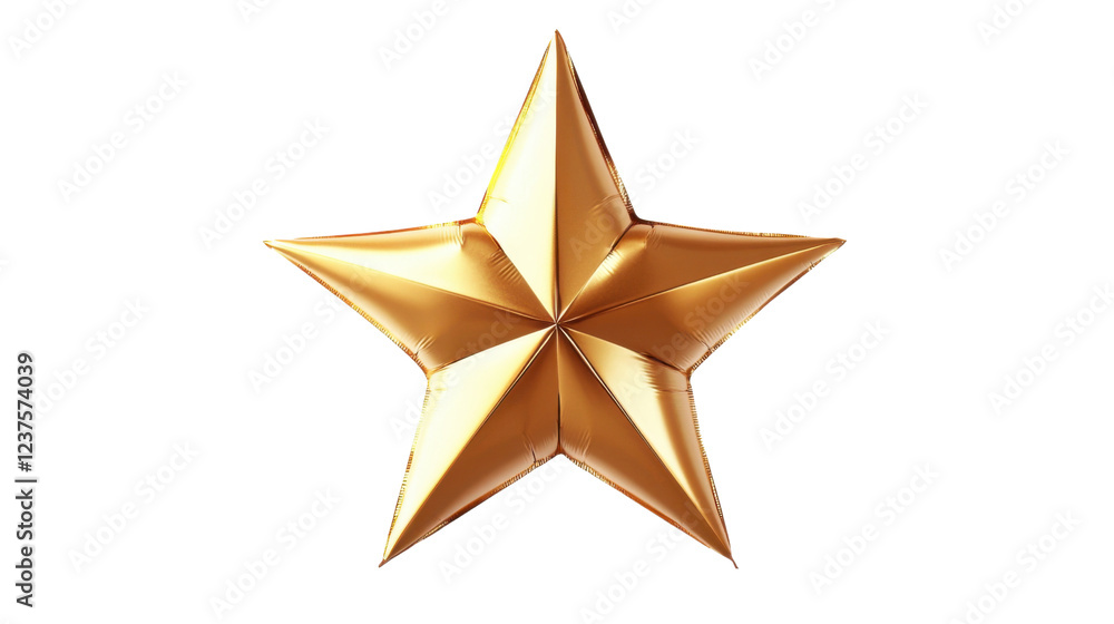 Shiny gold star with transparent background Shiny gold star with transparent background