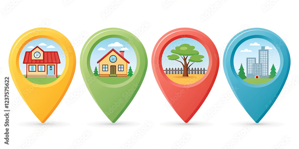 A Fun Cartoon 3D Location Pin for Creative Mapping and Navigation Applications A Fun Cartoon 3D Location Pin for Creative Mapping and Navigation Applications