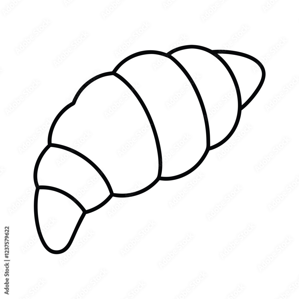 croissant isolated vector illustration croissant isolated vector illustration