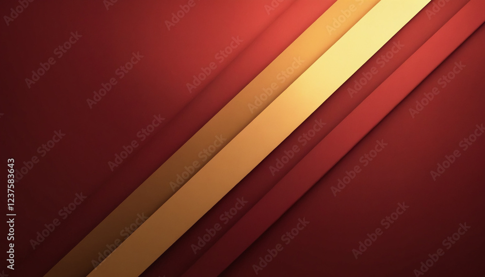 Dynamic red and gold background with layered stripes for modern designs and copy space Dynamic red and gold background with layered stripes for modern designs and copy space