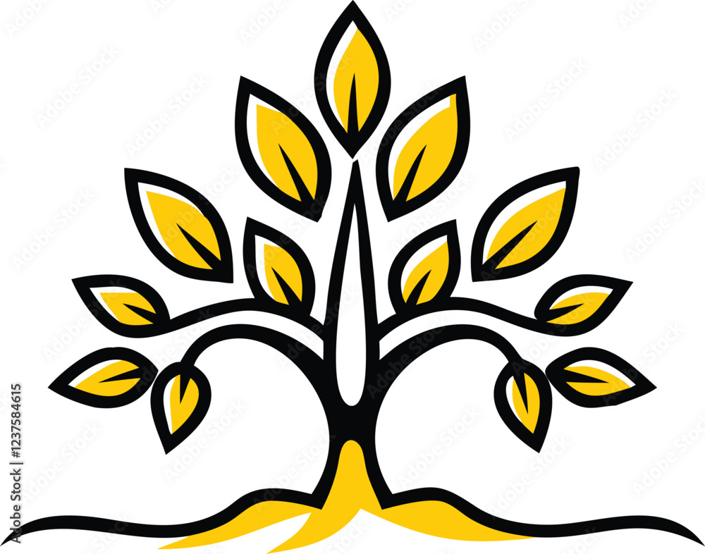 Obraz premium tree vector image