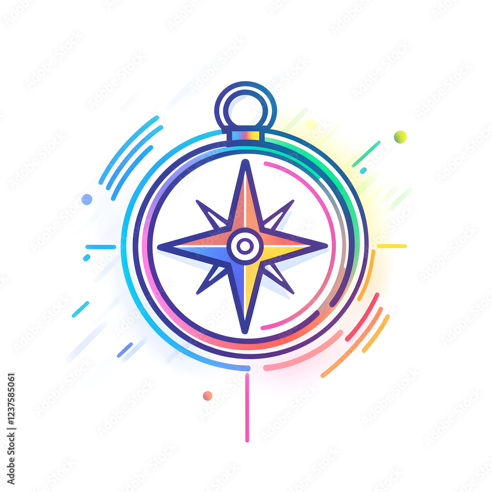 Compass with cardinal directions Compass with cardinal directions