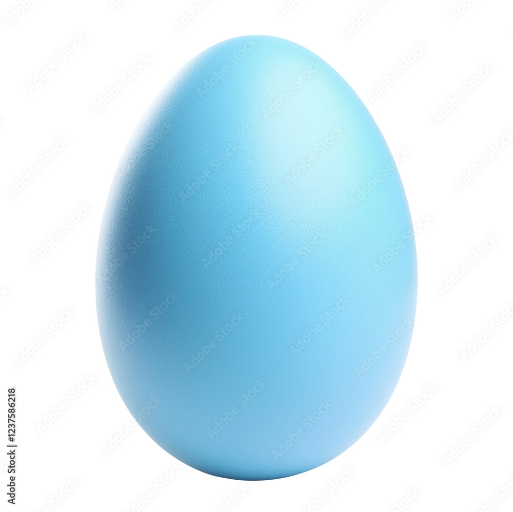 Blue Easter egg isolated on transparent background Blue Easter egg isolated on transparent background