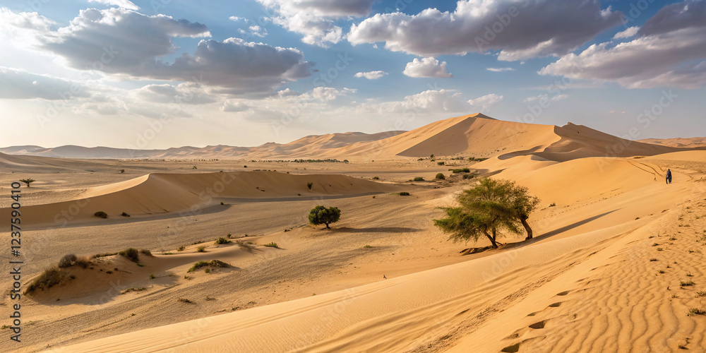 The Empty Quarter: An Outdoor Sand Dune in Oman, Capturing Desert Beauty The Empty Quarter: An Outdoor Sand Dune in Oman, Capturing Desert Beauty