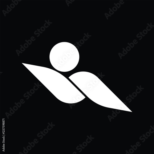 Swimming vector. Icon