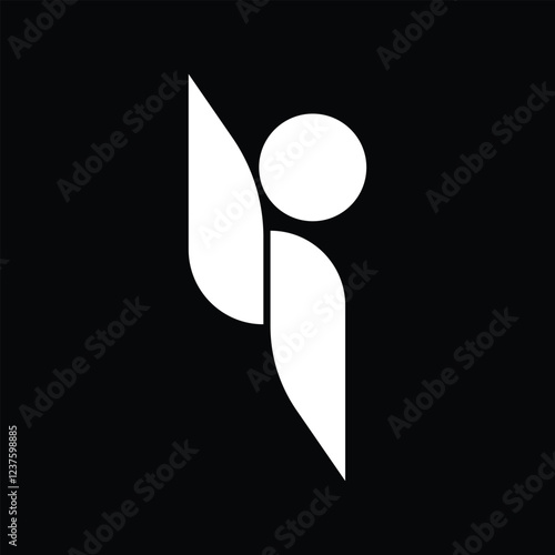 Swimming vector. Icon