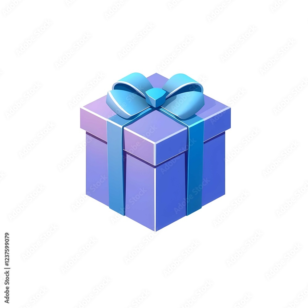 3D white gift box icon with a simple, modern, minimal design, featuring a clean, solid ribbon wrap 3D white gift box icon with a simple, modern, minimal design, featuring a clean, solid ribbon wrap