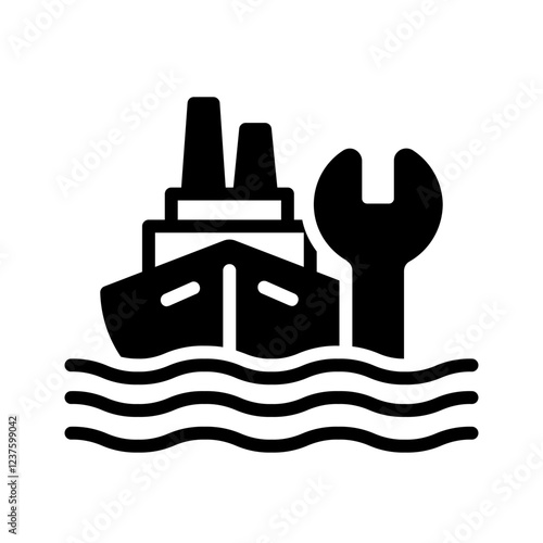 Vector solid black icon for  Salvage