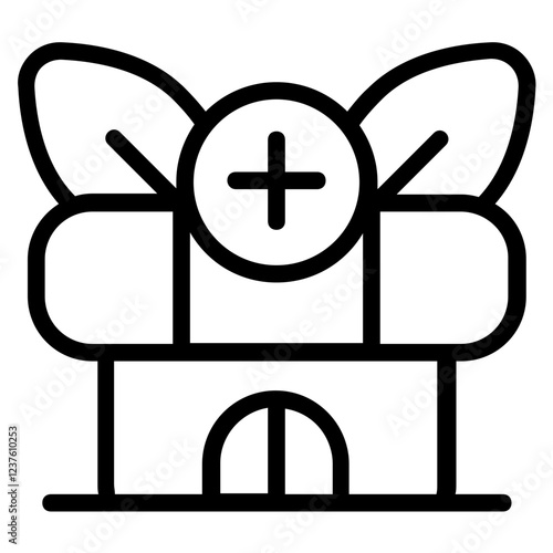 Alternative Home Line Icon