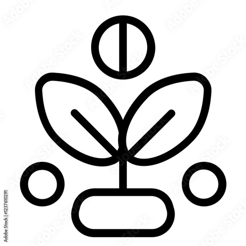 Herbal Medicine Line Icon