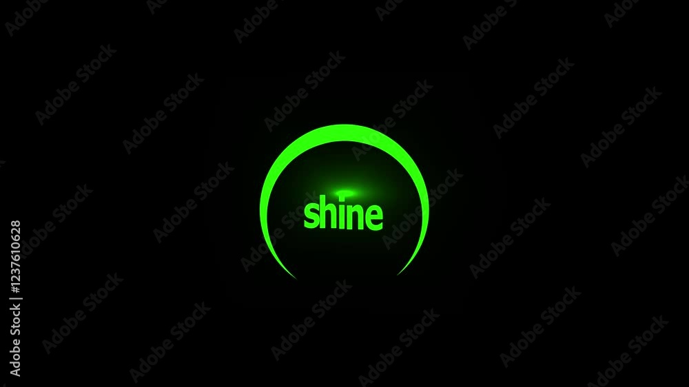 Blinking light effect, shiny flashing star. shine text animation with black background Blinking light effect, shiny flashing star. shine text animation with black background