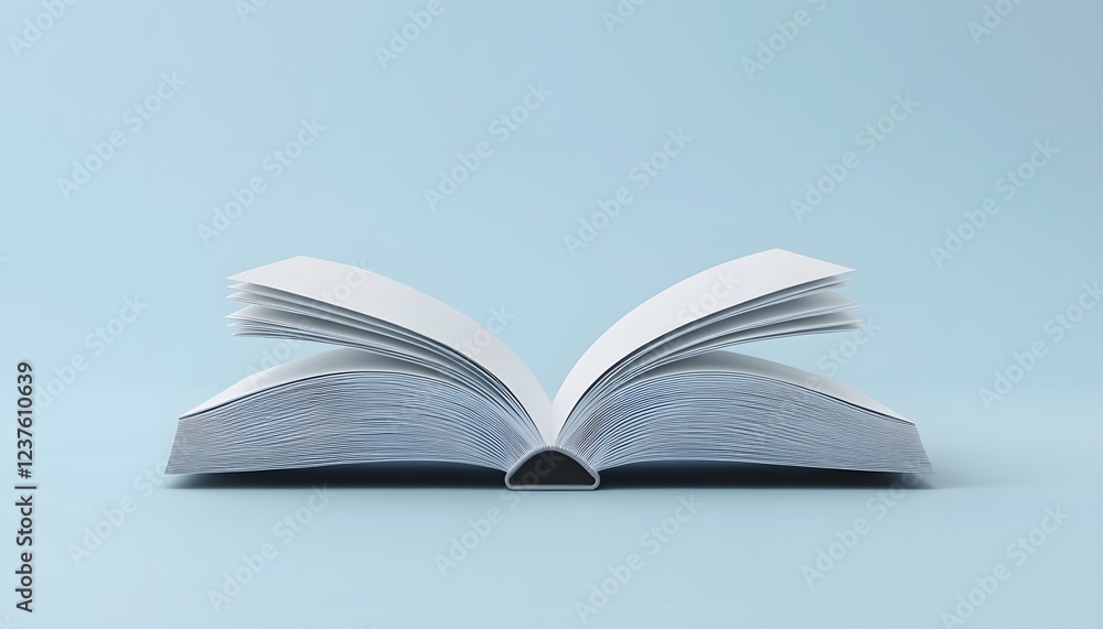 Open book pages display knowledge and reading Open book pages display knowledge and reading