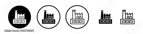 Factory icon set. vectors for apps and website designs