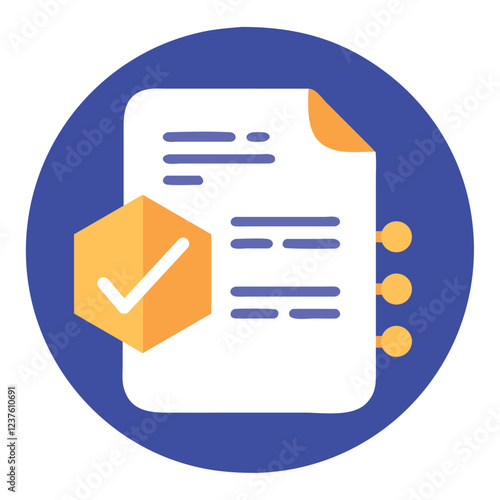 Smart Contract Legal Document Icon