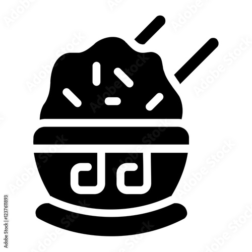 Rice Solid Icon