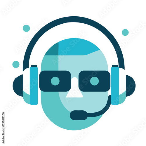Virtual Reality Customer Support Icon