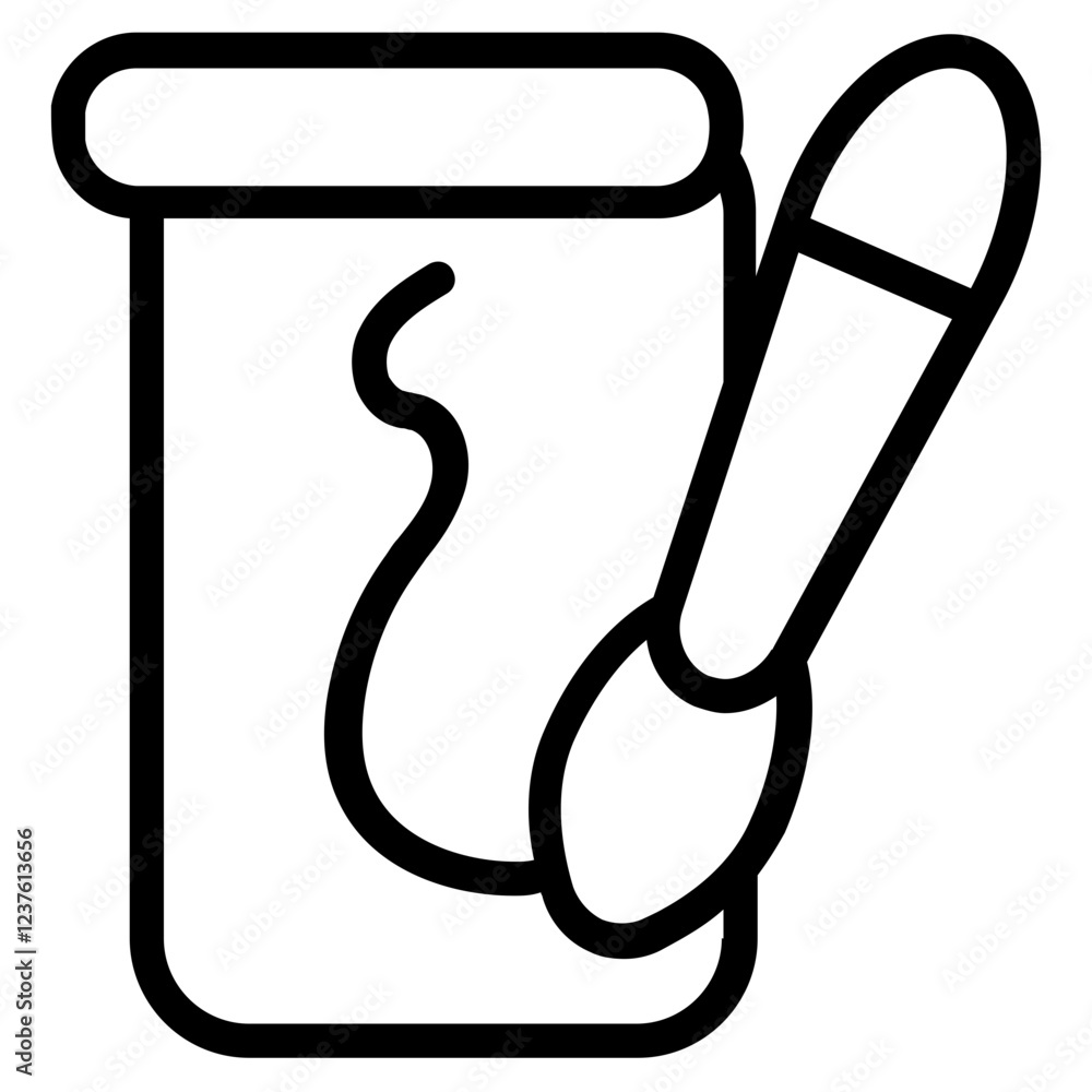 Calligraphy Line Icon