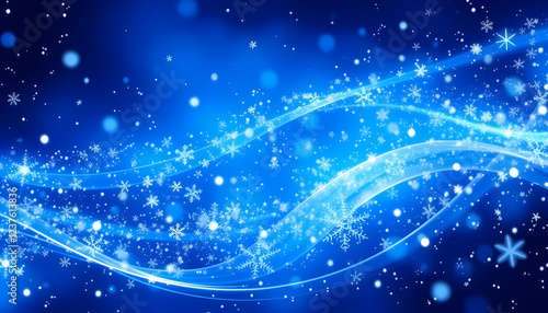 underwater scene, shimmering blue water, swirling currents, glowing particles, sparkling bubbles, ethereal light beams, dynamic flow, aquatic fantasy, magical ocean, deep sea ambiance, bioluminescence