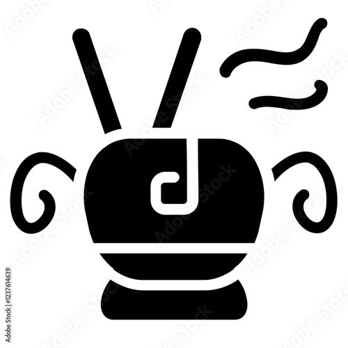 Incense Holder Solid Icon