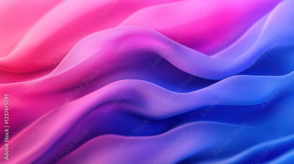 Fototapeta premium purple pink gradient silk background moving fabric backdrop satin drape wallpaper