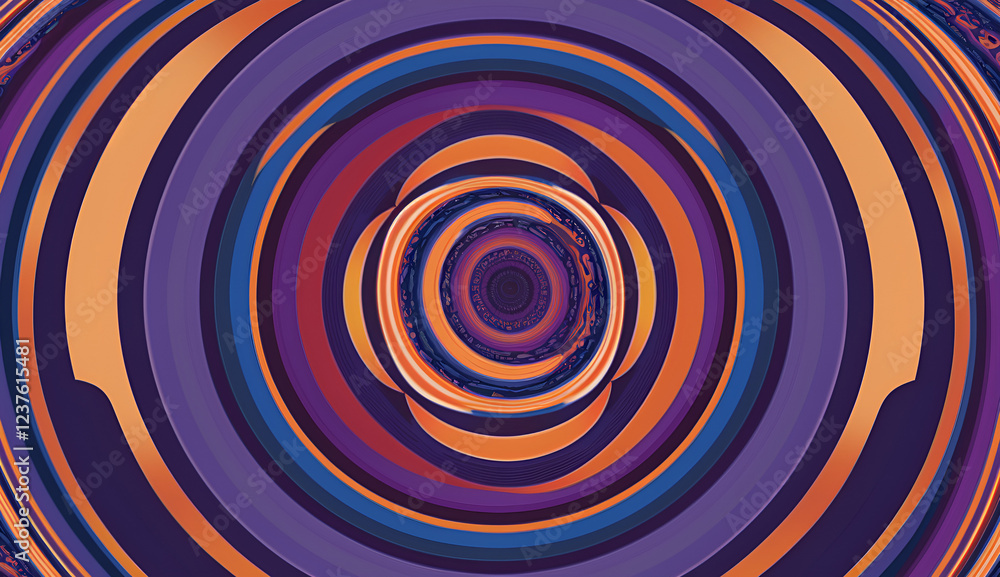 Fototapeta premium Concentric abstract pattern
