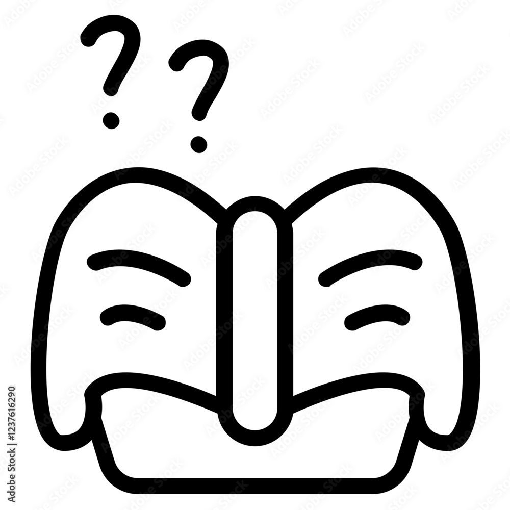 Fototapeta premium Reading Line Icon