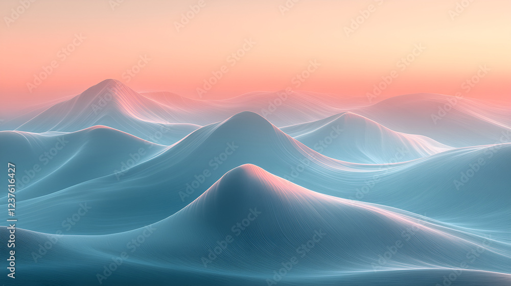 Abstract waves minimalism art Abstract waves minimalism art