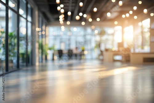 Wallpaper Mural Vague large office setting with a focus on light and bokeh effects in the backdrop Torontodigital.ca