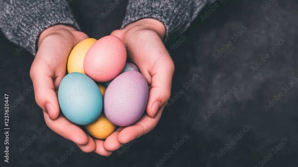 Pastel Easter Eggs Held in Caring Hands (3) Pastel Easter Eggs Held in Caring Hands (3)