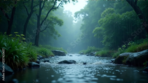 stream in the forest