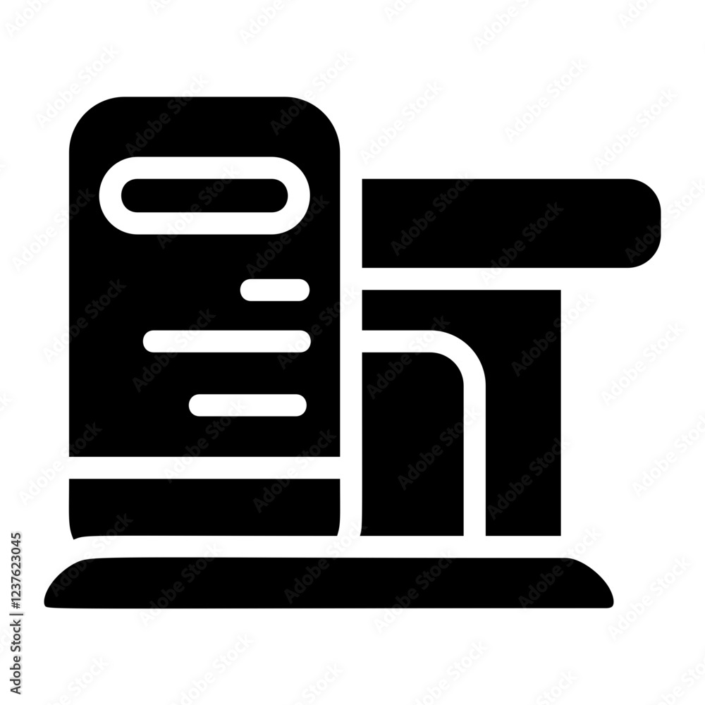 Fuel Station Solid Icon Fuel Station Solid Icon