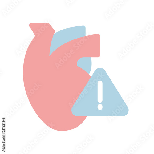 hearth attention flat icon illustration