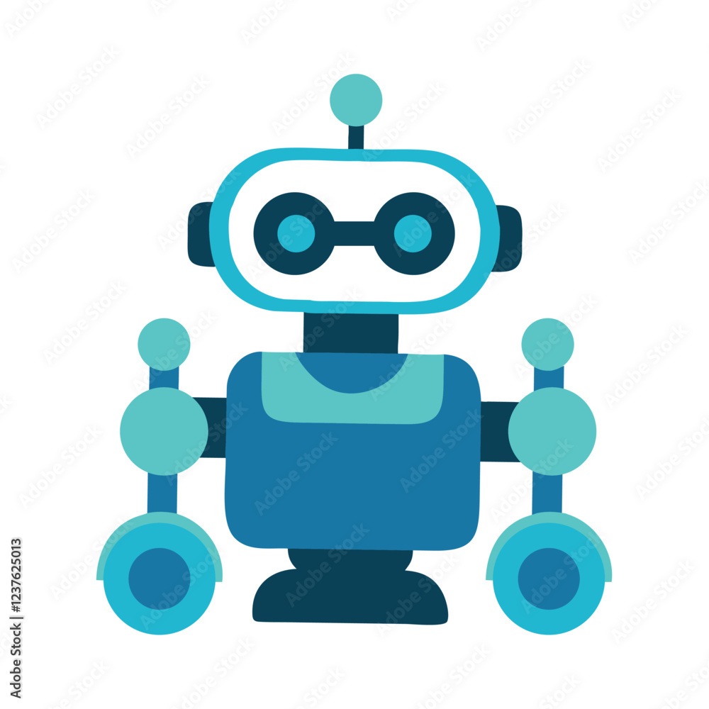 Futuristic AI Robot Assistant Icon Futuristic AI Robot Assistant Icon