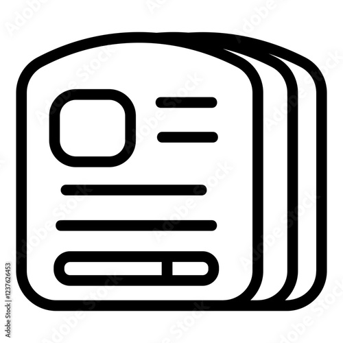 Newspaper Line Icon