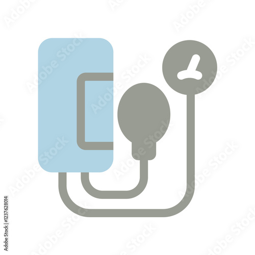 blood pressure flat icon illustration