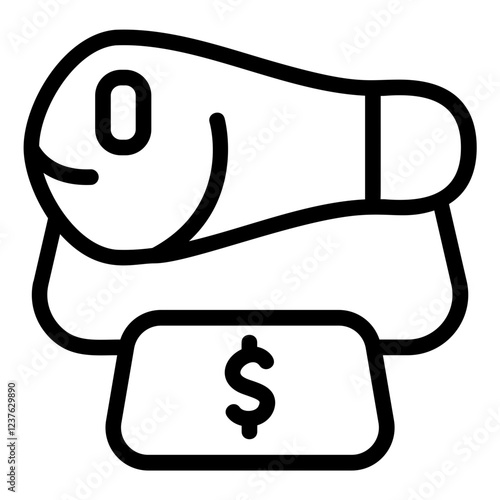Sell Line Icon