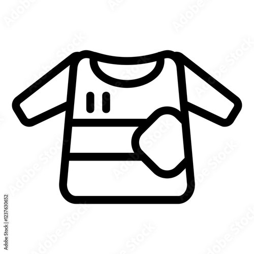T Shirt Line Icon