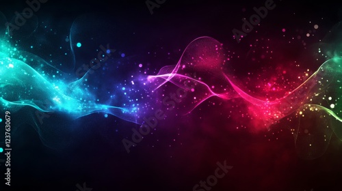 Wallpaper Mural abstract digital background with glowing lines Torontodigital.ca