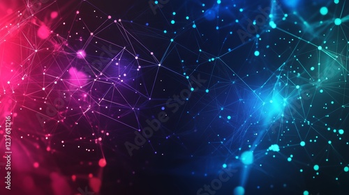 Wallpaper Mural abstract digital background with glowing lines Torontodigital.ca