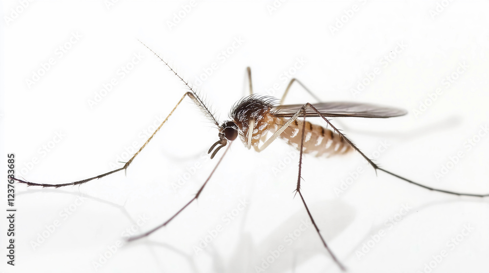 Mosquito isolated on white. Mosquito isolated on white.